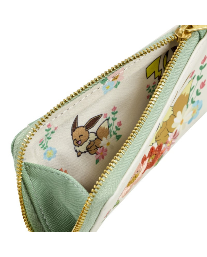 Portefeuille Loungefly - Pokemon Pikachu & Evoli Floral
