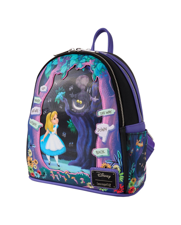 Sac à dos Loungefly - Alice au Pays des Merveilles Tulgey Wood Lenticular