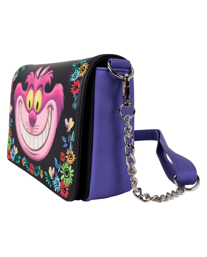 Sac à bandoulière Loungefly - Alice au Pays des Merveilles Cheshire Cat Tulgey Wood Lenticular