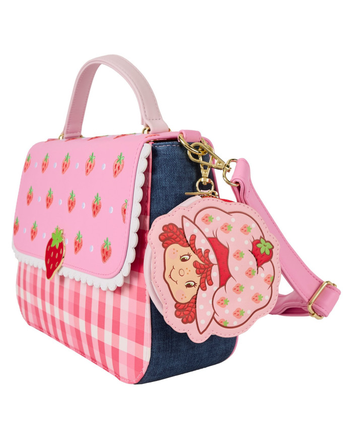 Sac à bandoulière Loungefly - Charlotte aux Fraises Denim Gingham