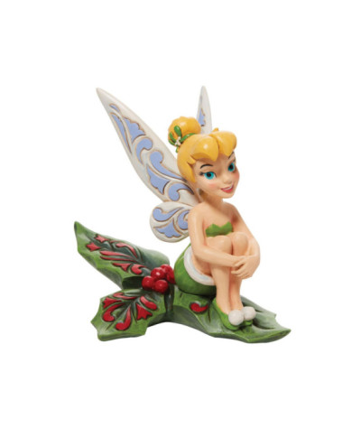 Disney Traditions - Fée Clochette assise sur du Houx