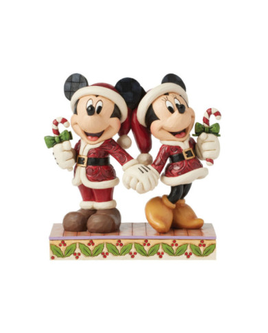 Disney Traditions - Mickey Minnie Main dans la Main Noël