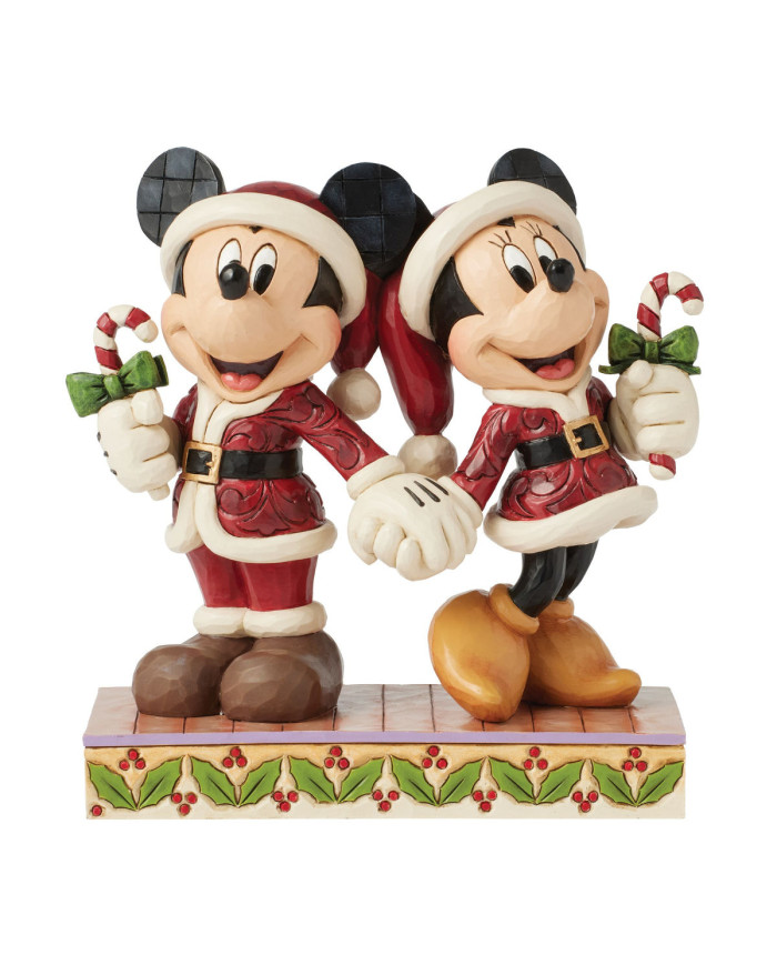 Disney Traditions - Mickey Minnie Main dans la Main Noël