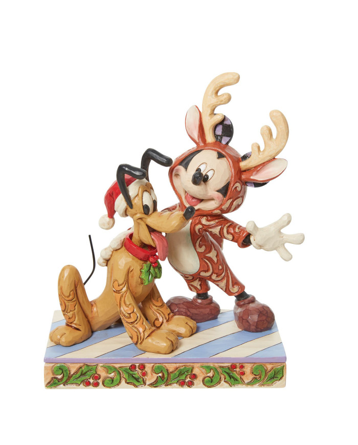 Disney Traditions - Mickey et Pluto en costumes de Noël