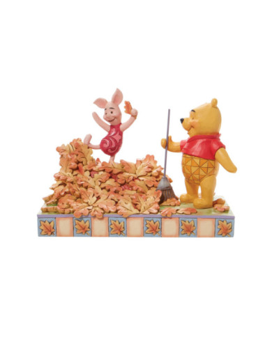 Disney Traditions - Winnie et Porcinet ramassent les feuilles d'automne