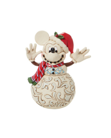 Disney Traditions - Mickey bonhomme de neige White Woodland