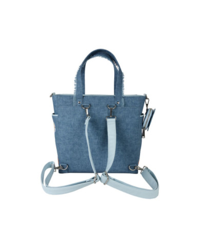 Sac convertible Loungefly - Disney Dogs & Cats - Faux Denim Fringe