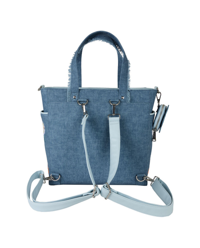 Sac convertible Loungefly - Disney Dogs & Cats - Faux Denim Fringe