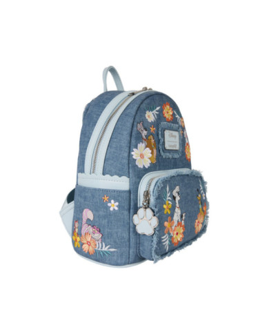 Sac à dos Loungefly - Disney Dogs & Cats - Faux Denim Fringe