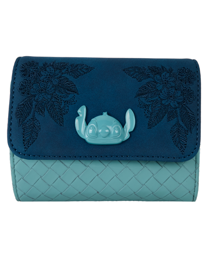 Portefeuille Loungefly - Stitch Embroidered Woven