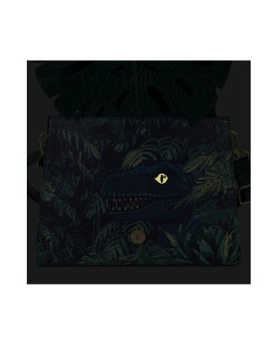 Sac à bandoulière Loungefly - Jurassic World Jungle Velociraptor Glow