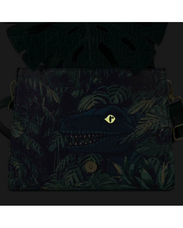 Sac à bandoulière Loungefly - Jurassic World Jungle Velociraptor Glow