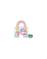 Sac à bandoulière Loungefly - Minions Fluffy Unicorn Rainbow Clear