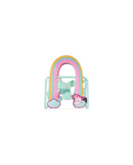 Sac à bandoulière Loungefly - Minions Fluffy Unicorn Rainbow Clear