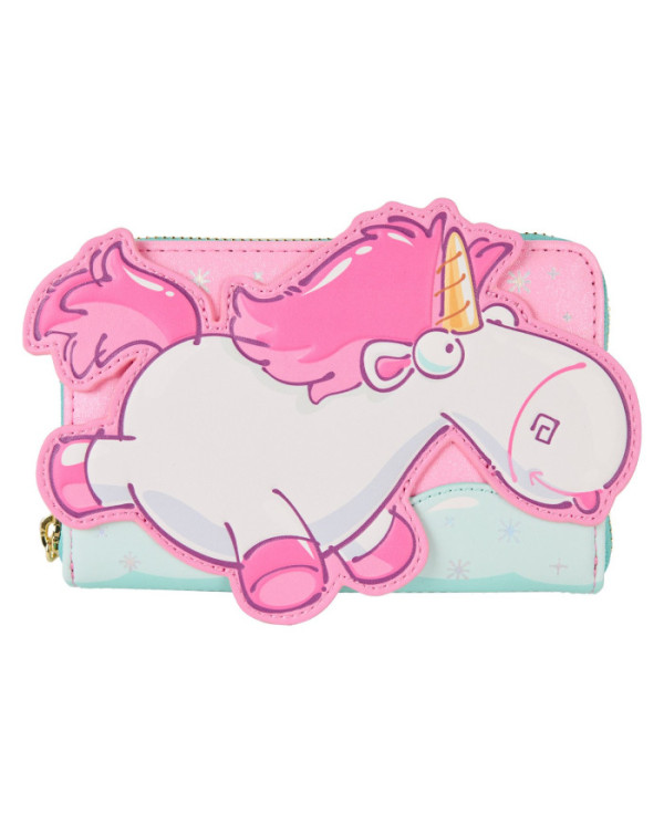 Portefeuille Loungefly - Minions Fluffy Unicorn Rainbow Glitter