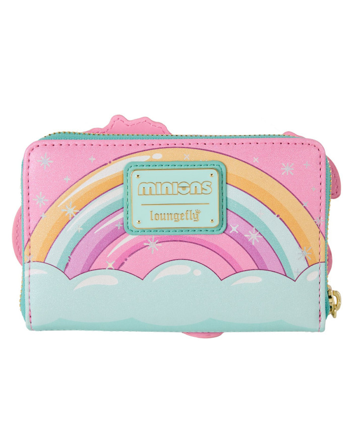Portefeuille Loungefly - Minions Fluffy Unicorn Rainbow Glitter