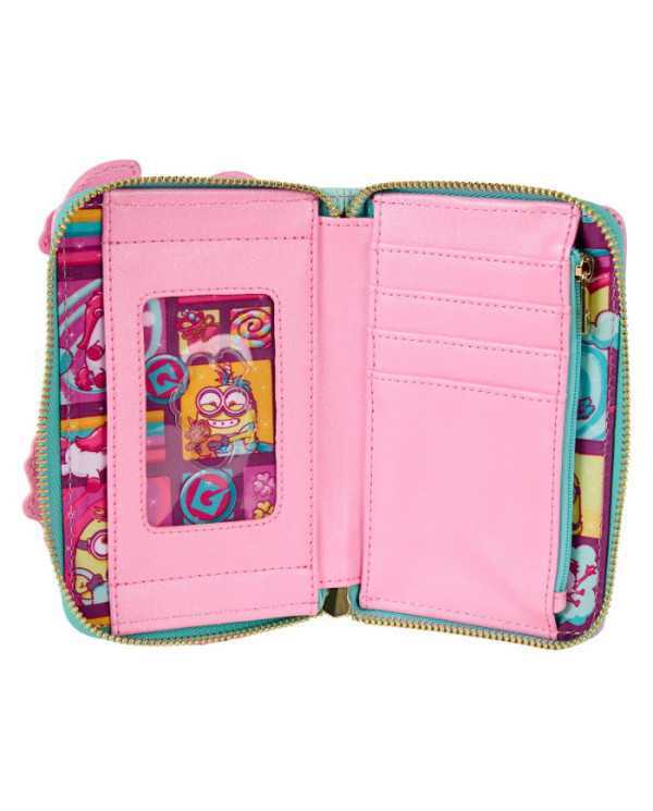 Portefeuille Loungefly - Minions Fluffy Unicorn Rainbow Glitter