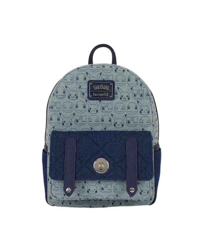 Sac à dos Loungefly - Pokemon Faux Denim All-Over Print