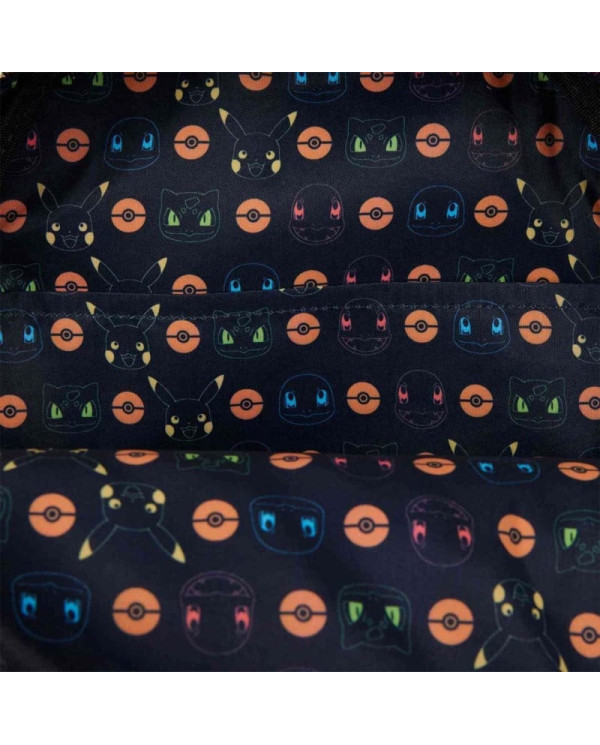 Sac à dos Loungefly - Pokemon Faux Denim All-Over Print