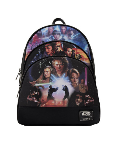 Sac à dos Loungefly - Star Wars Trilogy 2 Triple Pocket