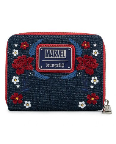 Portefeuille Loungefly - Marvel Captain America 80Th Anniversary Floral Sheild