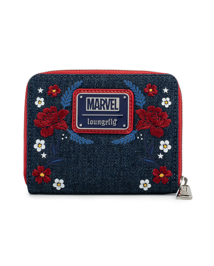 Portefeuille Loungefly - Marvel Captain America 80Th Anniversary Floral Sheild