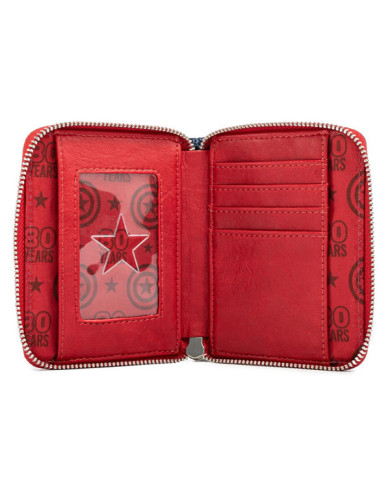 Portefeuille Loungefly - Marvel Captain America 80Th Anniversary Floral Sheild