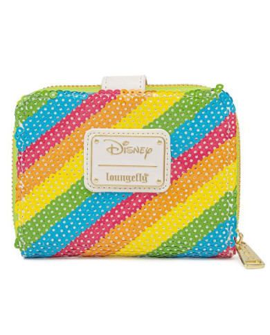 Portefeuille Loungefly - Minnie Sequin Rainbow