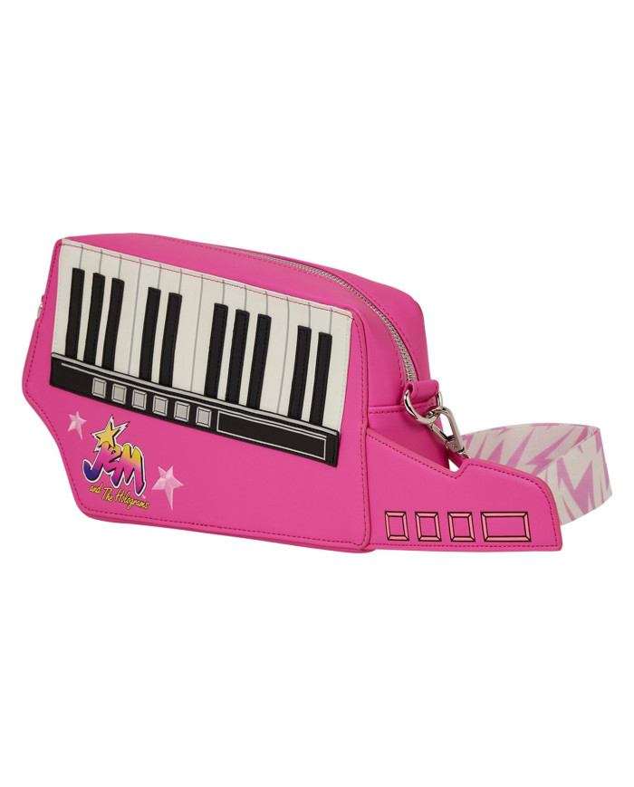 Sac à bandoulière Loungefly - Jem and the Holograms Figural Keytar Glow
