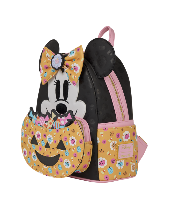 Sac à dos Loungefly - Minnie Mouse Cosplay Floral Pumpkin Glow Candy Corn-Scented