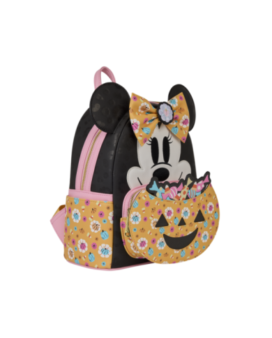 Sac à dos Loungefly - Minnie Mouse Cosplay Floral Pumpkin Glow Candy Corn-Scented