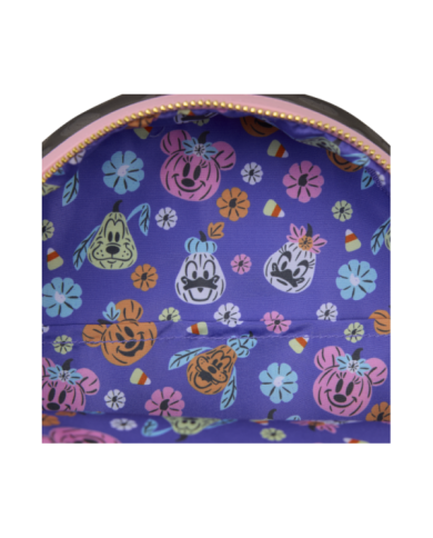 Sac à dos Loungefly - Minnie Mouse Cosplay Floral Pumpkin Glow Candy Corn-Scented