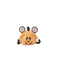 Sac à bandoulière Loungefly - Mickey Mouse Floral Pumpkin Head Glow Figural