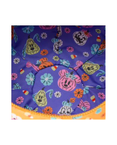 Sac à bandoulière Loungefly - Mickey Mouse Floral Pumpkin Head Glow Figural