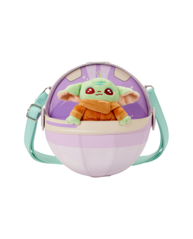 Sac à bandoulière Loungefly - The Mandalorian Grogu Figural Pod Plush