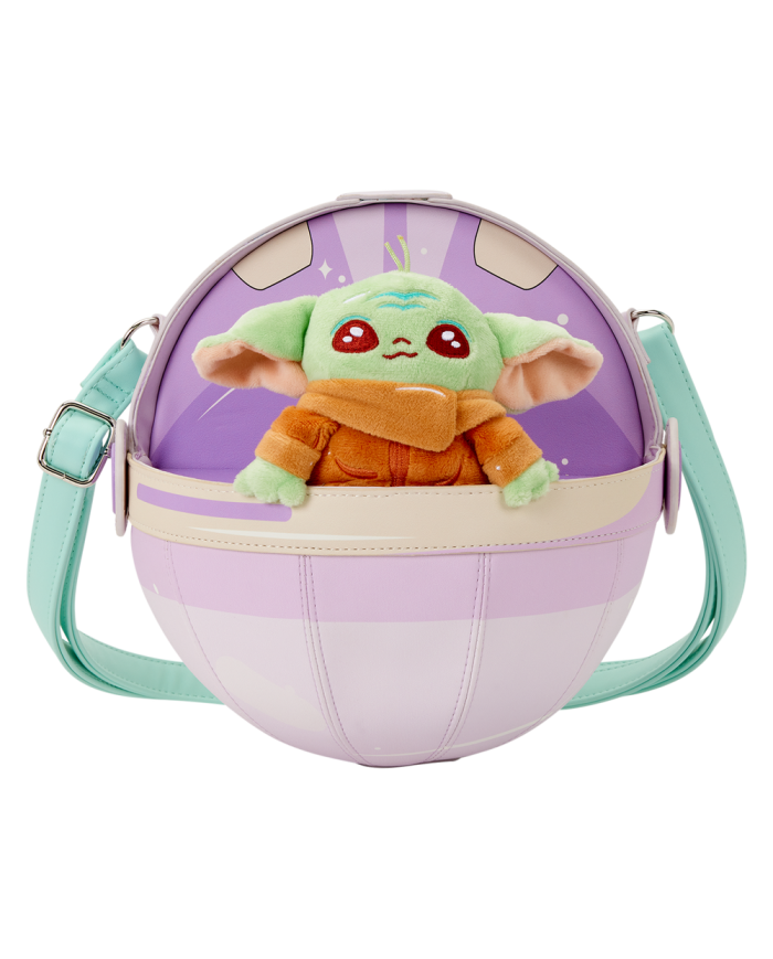 Sac à bandoulière Loungefly - The Mandalorian Grogu Figural Pod Plush