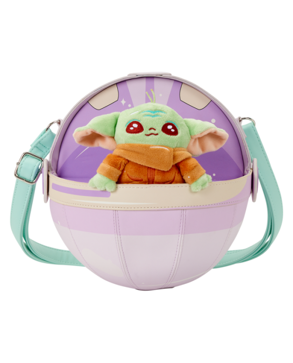 Sac à bandoulière Loungefly - The Mandalorian Grogu Figural Pod Plush
