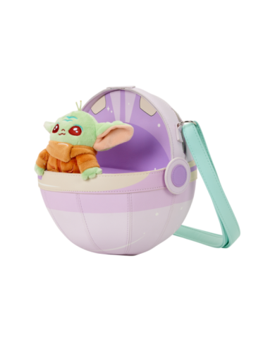 Sac à bandoulière Loungefly - The Mandalorian Grogu Figural Pod Plush