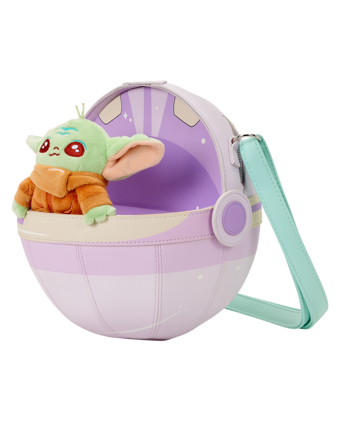 Sac à bandoulière Loungefly - The Mandalorian Grogu Figural Pod Plush