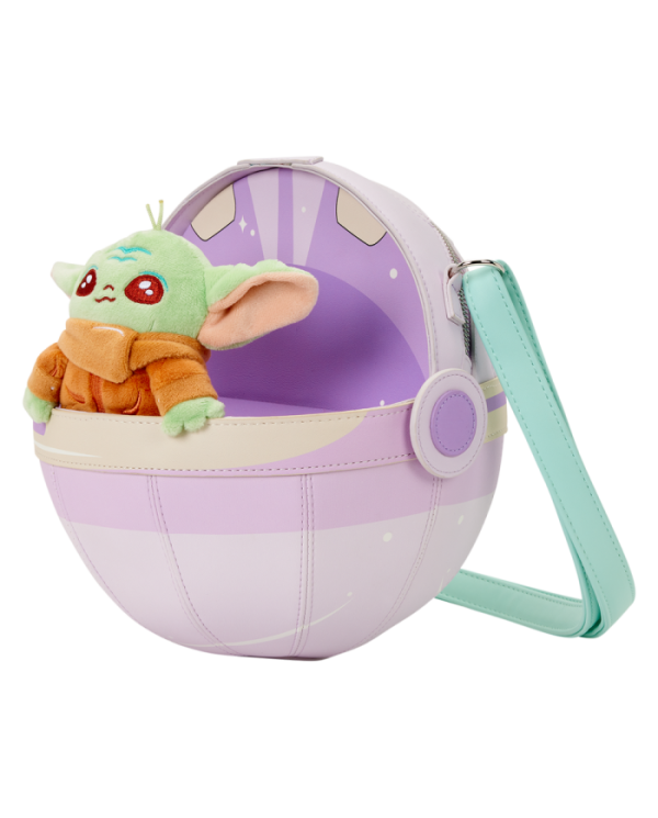 Sac à bandoulière Loungefly - The Mandalorian Grogu Figural Pod Plush