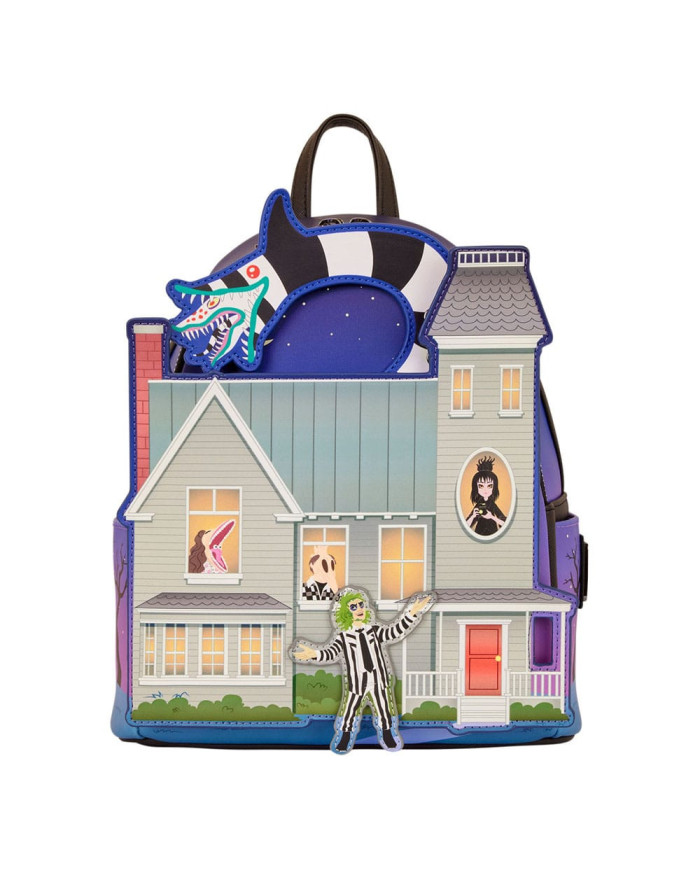 Sac à dos Loungefly - Beetlejuice Haunted House Glow in the Dark
