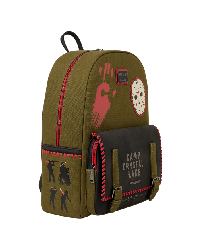 Sac à dos Loungefly - Friday the 13th Camp Crystal Lake Canvas Glow Full-Size