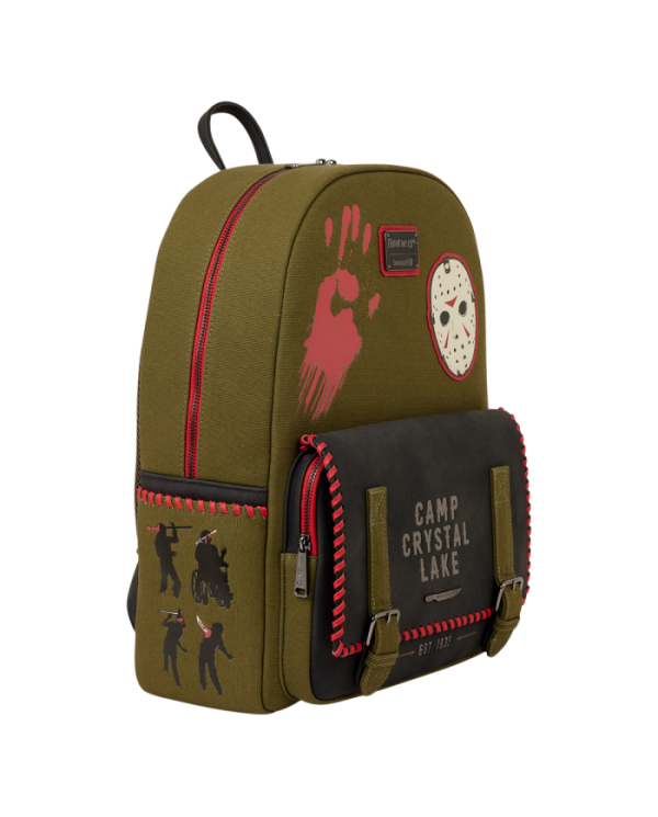 Sac à dos Loungefly - Friday the 13th Camp Crystal Lake Canvas Glow Full-Size
