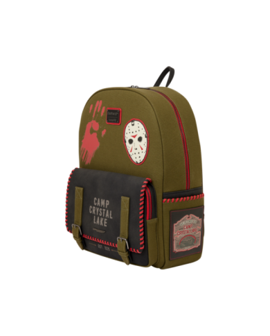 Sac à dos Loungefly - Friday the 13th Camp Crystal Lake Canvas Glow Full-Size