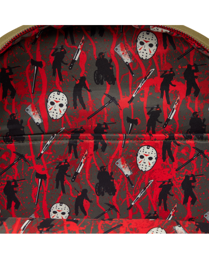 Sac à dos Loungefly - Friday the 13th Camp Crystal Lake Canvas Glow Full-Size