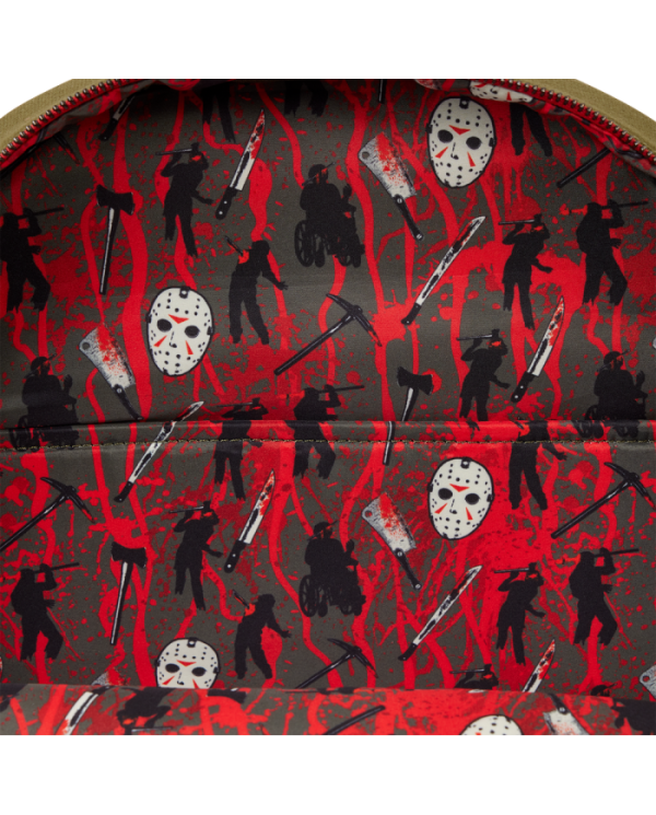 Sac à dos Loungefly - Friday the 13th Camp Crystal Lake Canvas Glow Full-Size