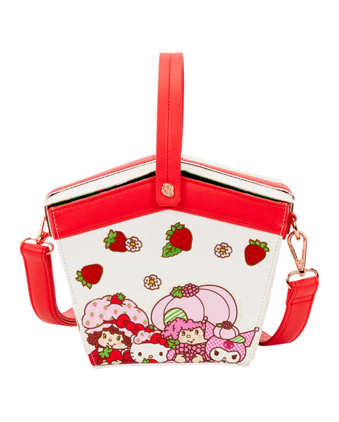 Sac à bandoulière Loungefly - Sanrio Hello Kitty & Friends x Strawberry Shortcake Scented Figural Basket