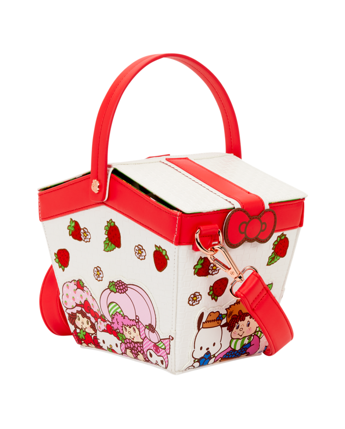 Sac à bandoulière Loungefly - Sanrio Hello Kitty & Friends x Strawberry Shortcake Scented Figural Basket