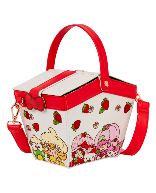 Sac à bandoulière Loungefly - Sanrio Hello Kitty & Friends x Strawberry Shortcake Scented Figural Basket