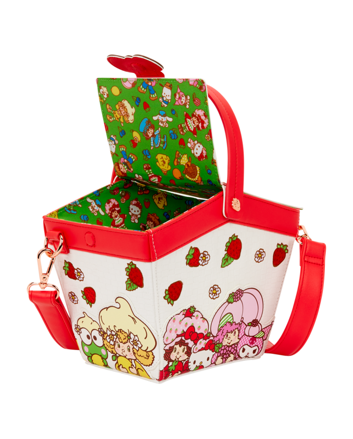 Sac à bandoulière Loungefly - Sanrio Hello Kitty & Friends x Strawberry Shortcake Scented Figural Basket